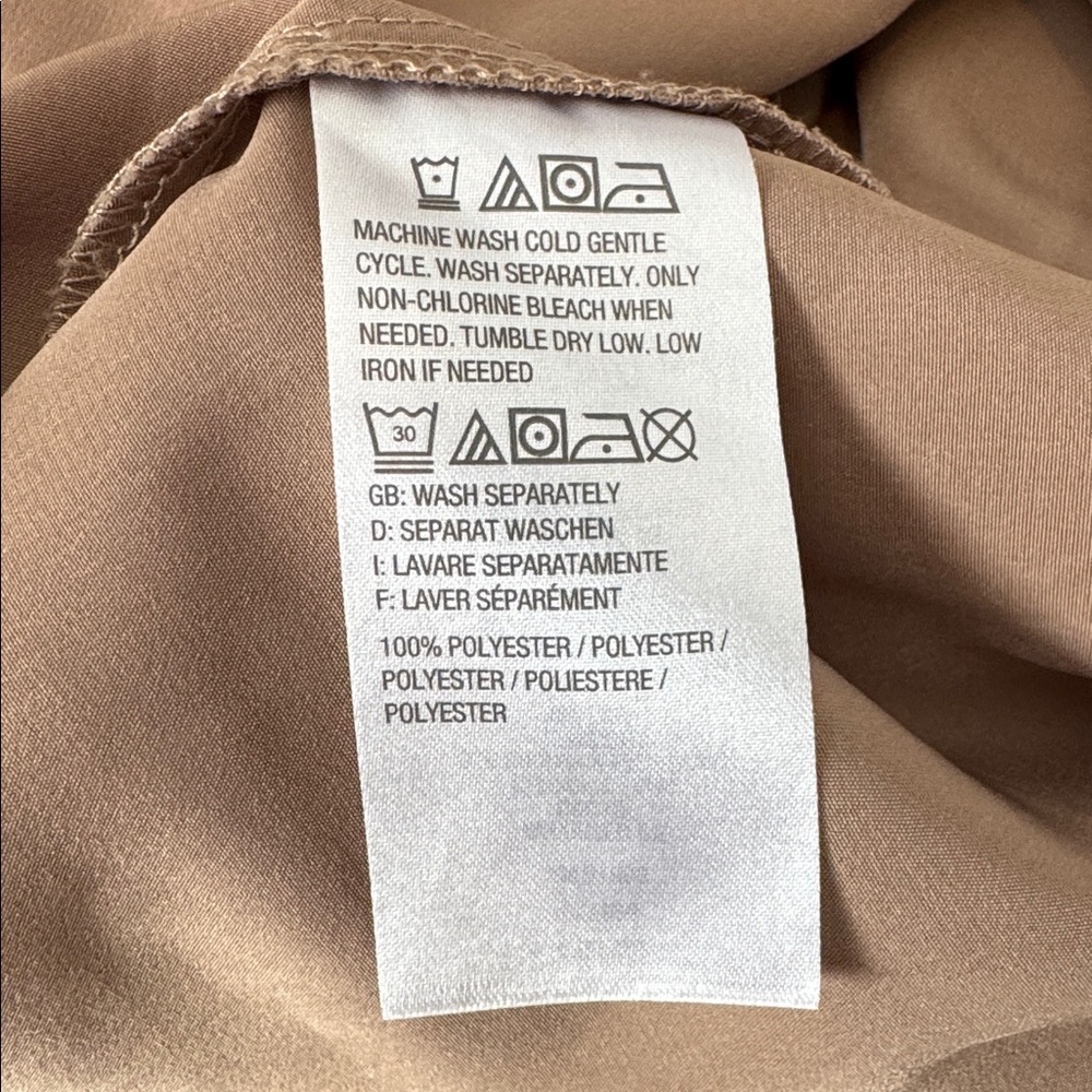 Denim&Co Button-Down Utility Shirt in Taupe - Picture 6 of 6